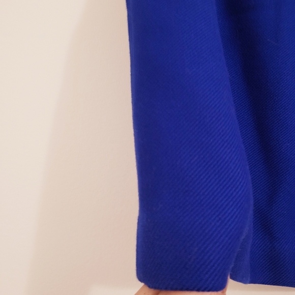 Milly Gathered Mini Skirt Cobalt Blue - Picture 9 of 11